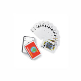Classic playing cards in a silver tin box. 54 cards.