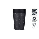 Circular Cup 8oz Grey & Ink