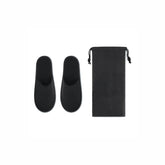 Pair of polyester hotel slippers