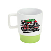 Ceramic Mugs with Bottom Clay in 12 Oz, Matte Finish