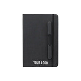 Executive PU + RPET Notebook with Integrated Mobile & Pen Holder