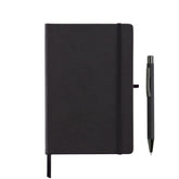 BORNA - Giftology A5 Hard Cover Notebook and Pen Set - Black