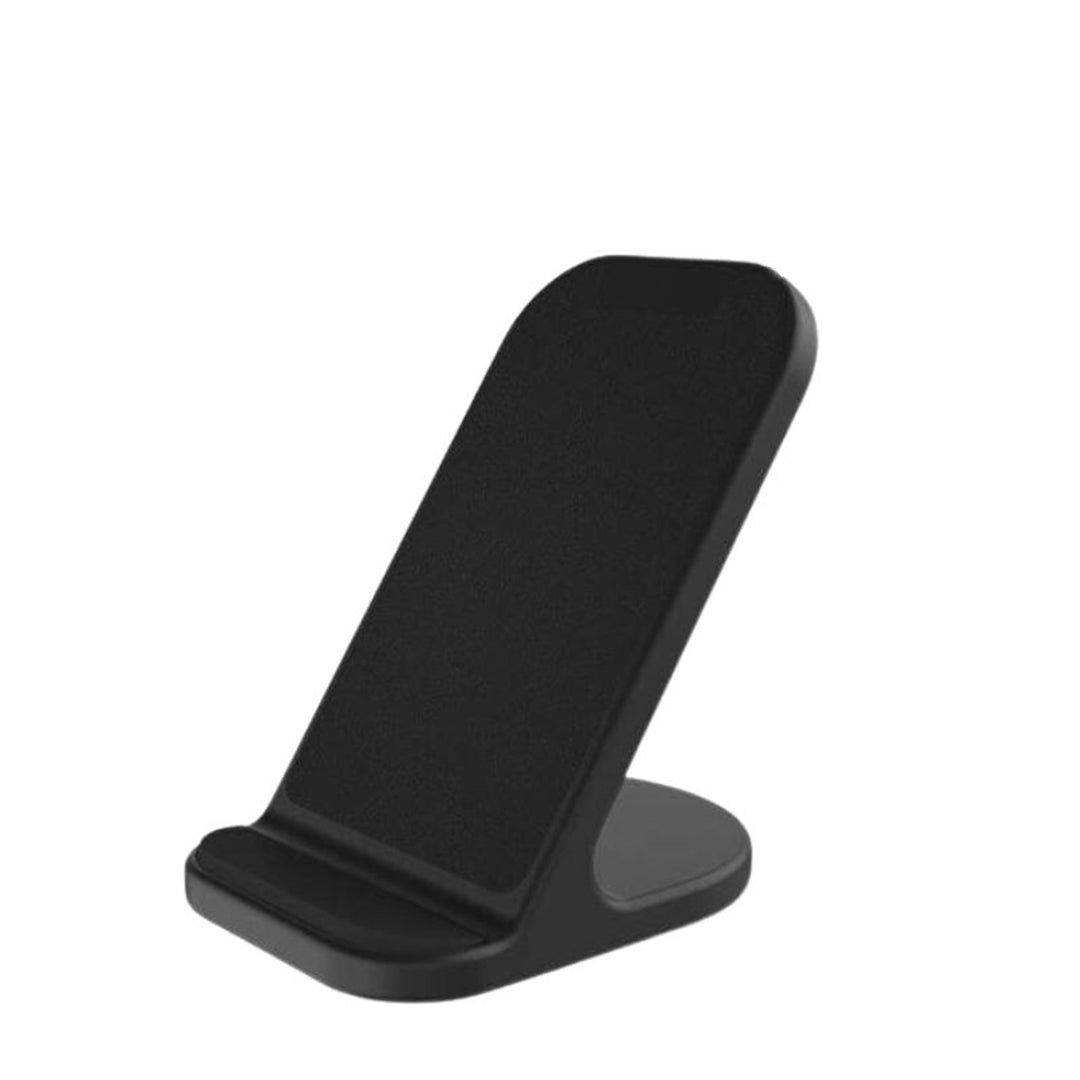 BASEL - @memorii Recycled 10W Wireless Charger Phone Stand - Black