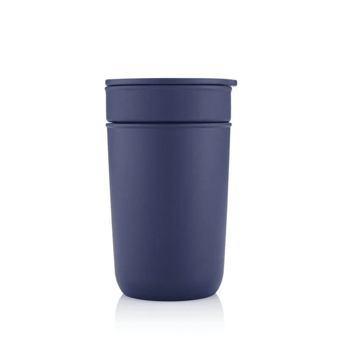 SAVONA - Hans Larsen Premium Ceramic Tumbler With Recycled Protective Sleeve - Blue