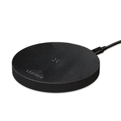ANZIO - Recycled Leather 15W Wireless Charger - Black