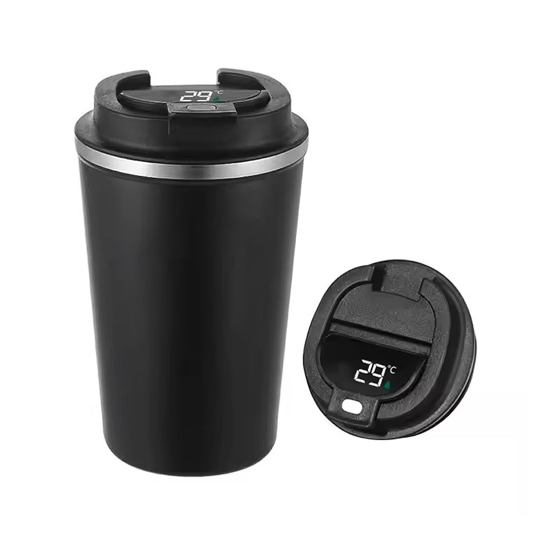 Itsuki - Double Wall Insulated Coffee Mug with Temprature Display - Black