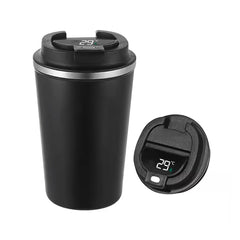 Itsuki - Double Wall Insulated Coffee Mug with Temprature Display - Black