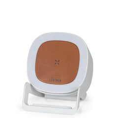 TASOVA - @memorii Recycled 15W Wireless Charger Bluetooth Speaker - White/Tan