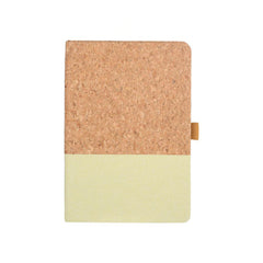 BORSA - eco-neutral A5 Cork Fabric Hard Cover Notebook and Pen Set - Green