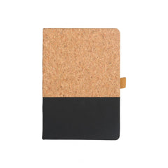 BORSA - eco-neutral A5 Cork Fabric Hard Cover Notebook and Pen Set - Black