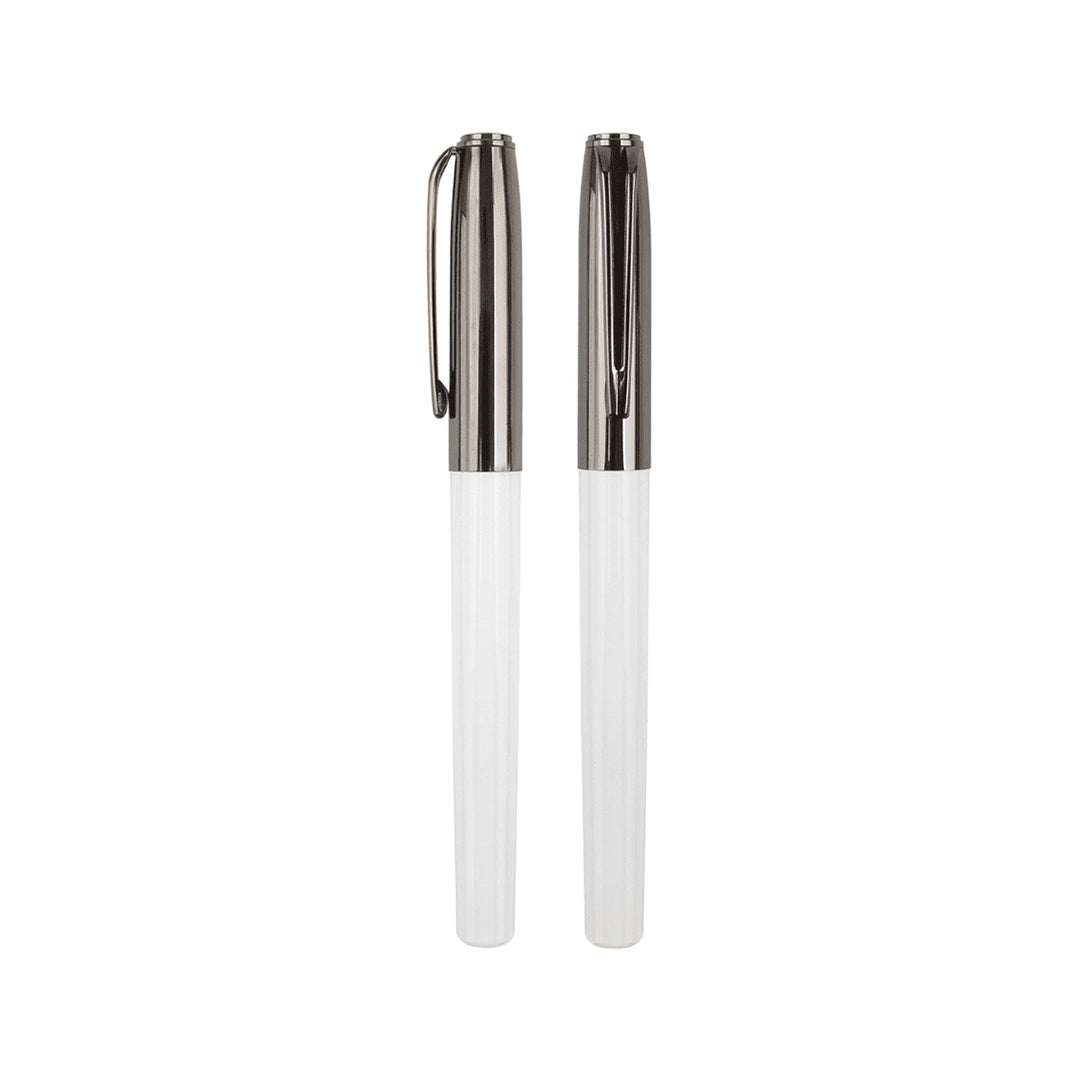 NORA - Gift Set of Roller and Ball Pen - White