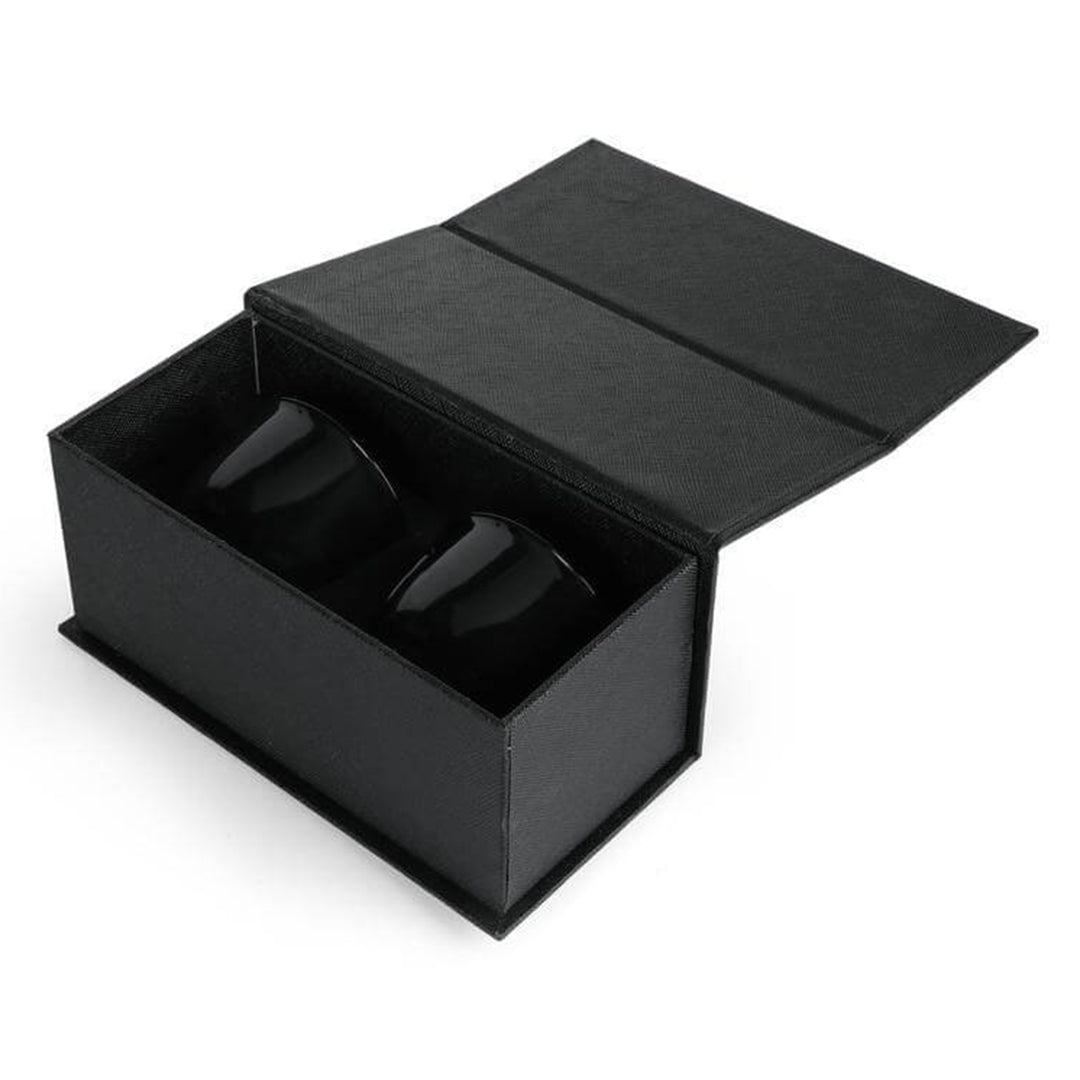 KHAWA - Hans Larsen Gift Set of 2 Premium Arabian Coffee Cups - Black
