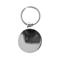 Round Bamboo and Metal Keychains Size 32mm