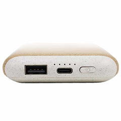 TEHO - 10000 mAh Wheat Straw + Cork Power Bank