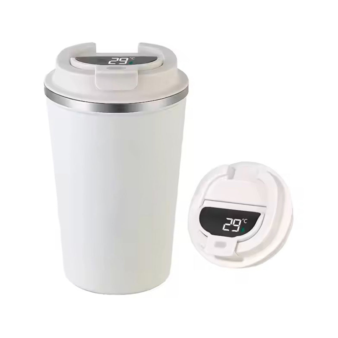 Itsuki - Double Wall Insulated Coffee Mug with Temprature Display - White