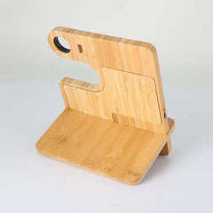 TRABEN - eco-neutral 3-in-1 Bamboo 10W Simultaneous Charging Station