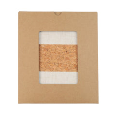 ERDUDFYL - Cork + RPET Notebook and Bamboo Pen Gift Set