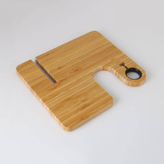 TRABEN - eco-neutral 3-in-1 Bamboo 10W Simultaneous Charging Station