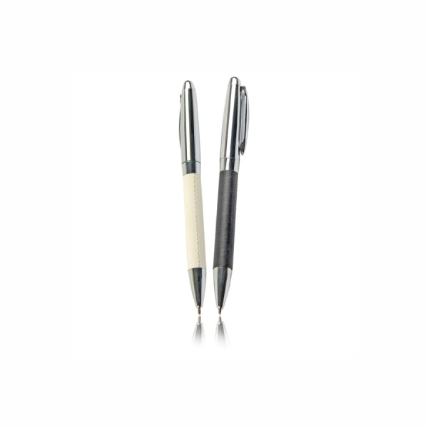 Metal and Leather Pen