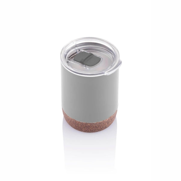 Hans Larsen Vacuum Mug With Cork Base - Grey