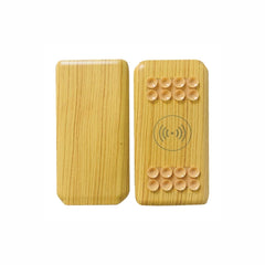 WOOD GRAIN DESIGN WIRELESS POWERBANK