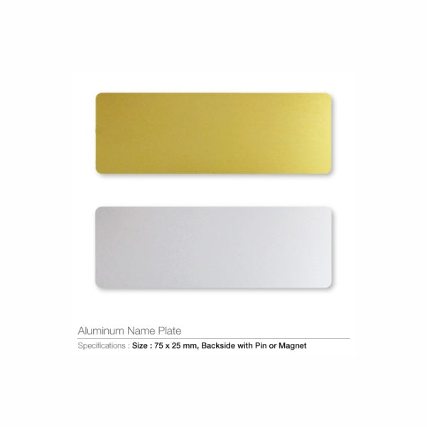 Aluminum Name Badge