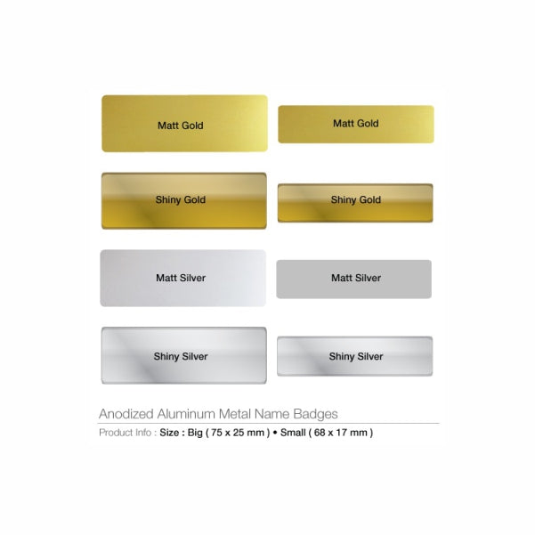 Anodized Aluminum Name Badges