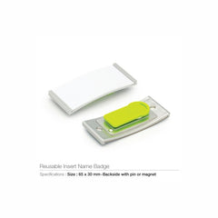 Reusable Insert Name Badges