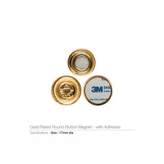 Gold Plated Round Button Magnets