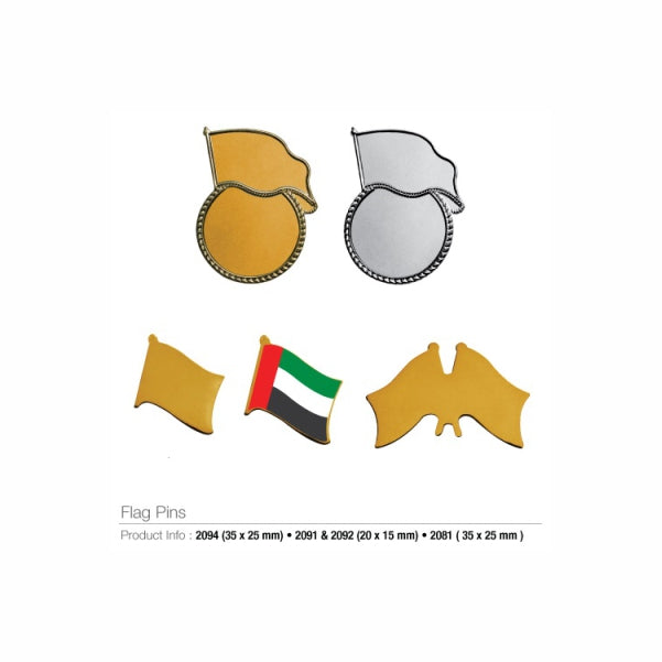 Flag Pin Badges