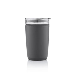 CERRA - Hans Larsen Premium Glass Tumbler with Recycled Protective Sleeve - Black