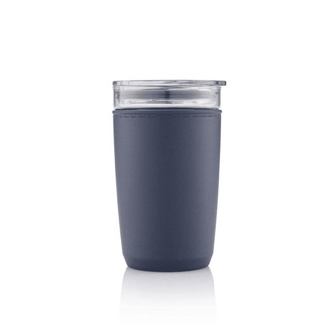 CERRA - Hans Larsen Premium Glass Tumbler with Recycled Protective Sleeve - Blue