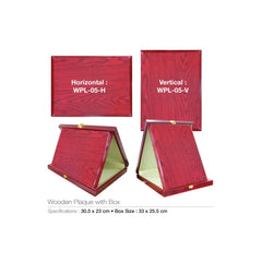Wooden Plaques with Box WPL