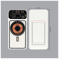 TRANSPARENT MAGNETIC WIRELESS LIGHT-UP LOGO POWERBANK FAST CHARGER