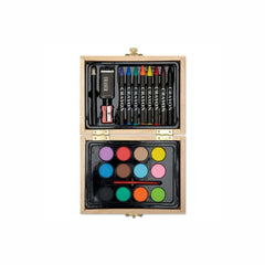 Mini artist's set in wooden box