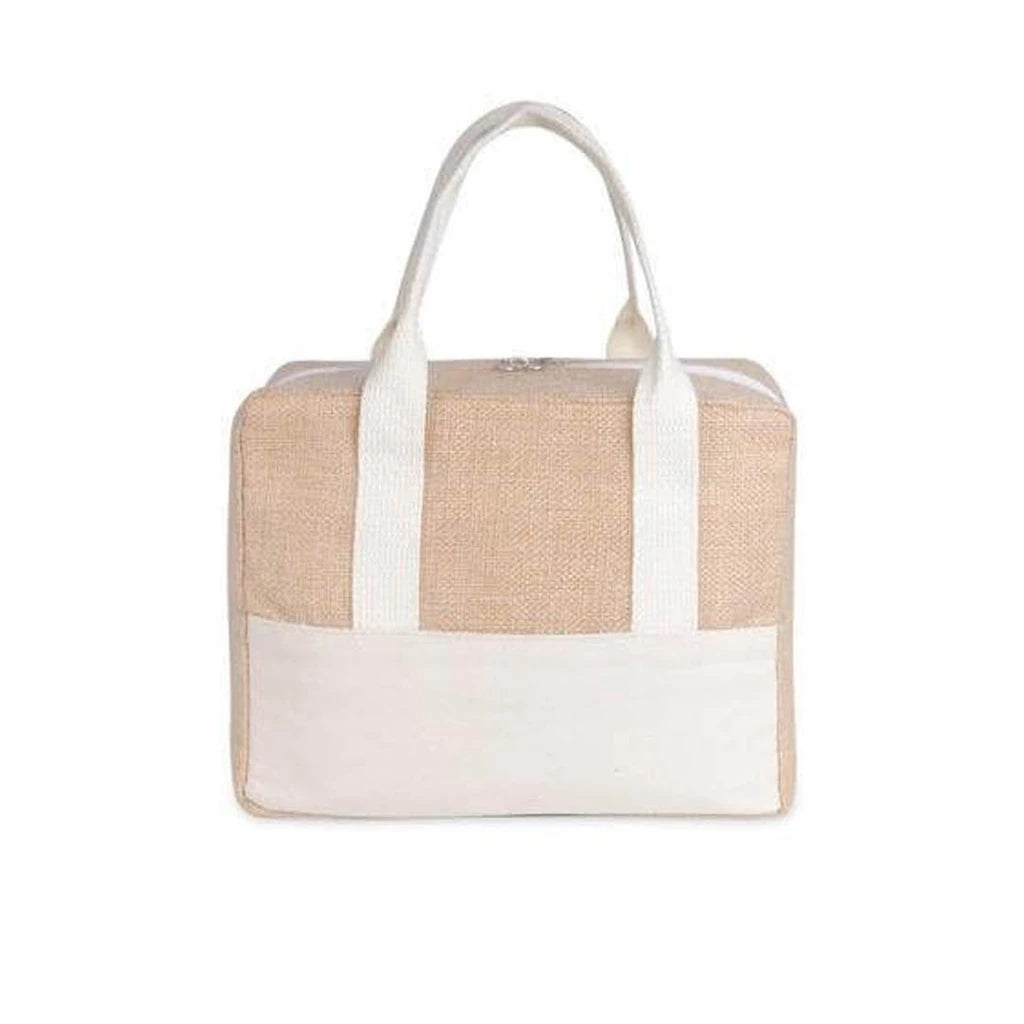 Organic Jute & Cotton Insulated Cooler Bag – Eco-Executive Series