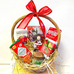 Christmas in a Wicker Basket