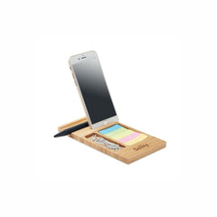 Bamboo desk phone stand