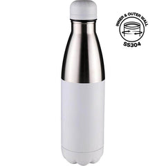 HOPA - Hans Larsen Double Wall Stainless Steel Water Bottle - White