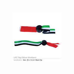 UAE Flag Ribbon Wristbands