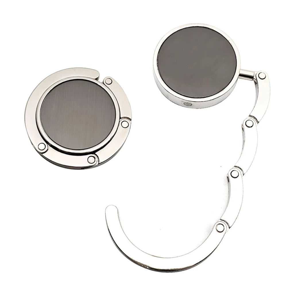 Executive Zinc Alloy Handbag Hook – Stealth Gunmetal Edition