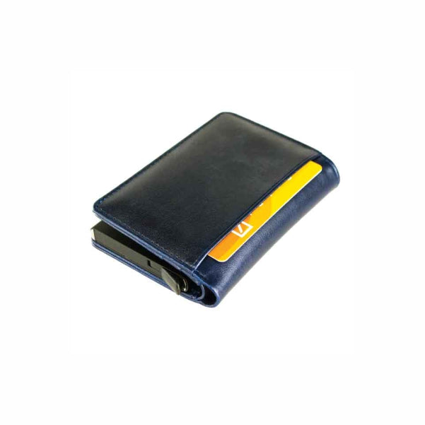 RFID Pu Cardholder Wallet - Blu
