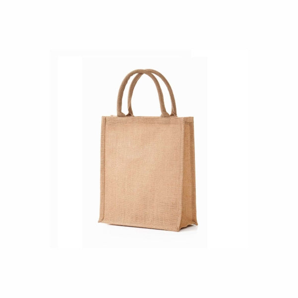 Eco-neutral Jute Shopping Bag - Vertical - Natural