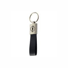 Metal Keychains with Leather Strap