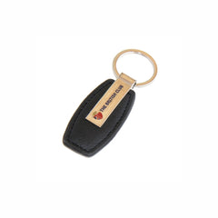 Metal with Leather Keychain