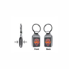 Promotional Rectangular Shaped Metal Keychain