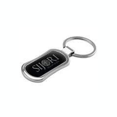 Promotional Rectangular Oval Metal Keychain