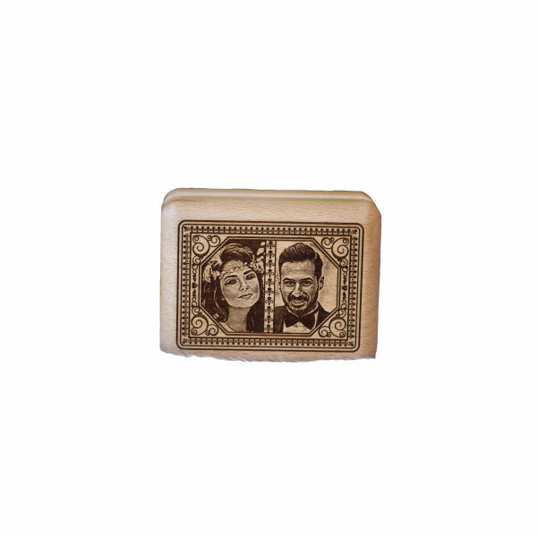 Wooden Box with Rings