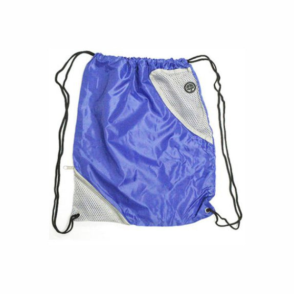 Draw String Bag- Royal Blue Alaska with Pocket