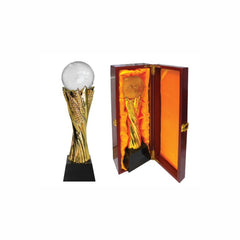 Crystal Globe Trophy with Box